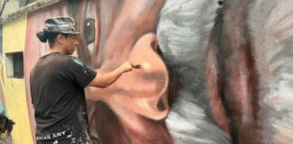 A San Biagio il murale su Palladio dello street artist americano Robert Vargas A San Biagio il murale su Palladio dello street artist americano Robert Vargas