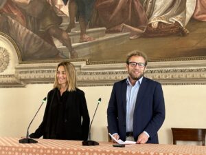 Michela Cavalieri dg Comune Vicenza e il sindaco Giacomo Possamai