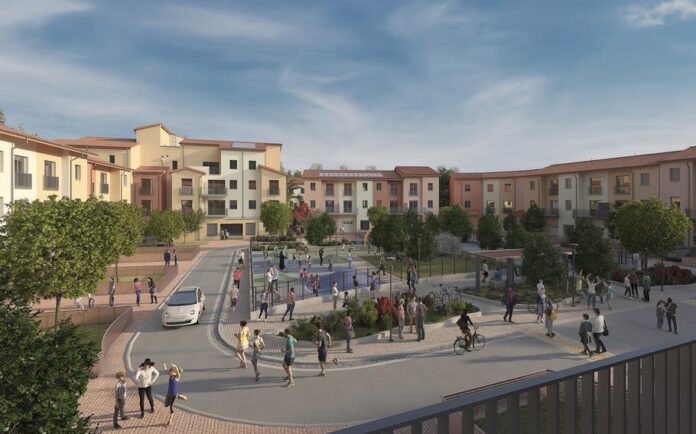 Rendering alloggi della Caserma Ederle U.S. Army Garrison Italy