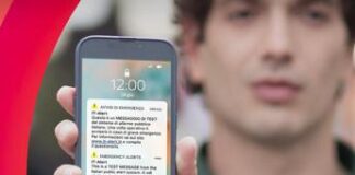 IT- alert, nuovo test oggi 24 gennaio in 4 regioni