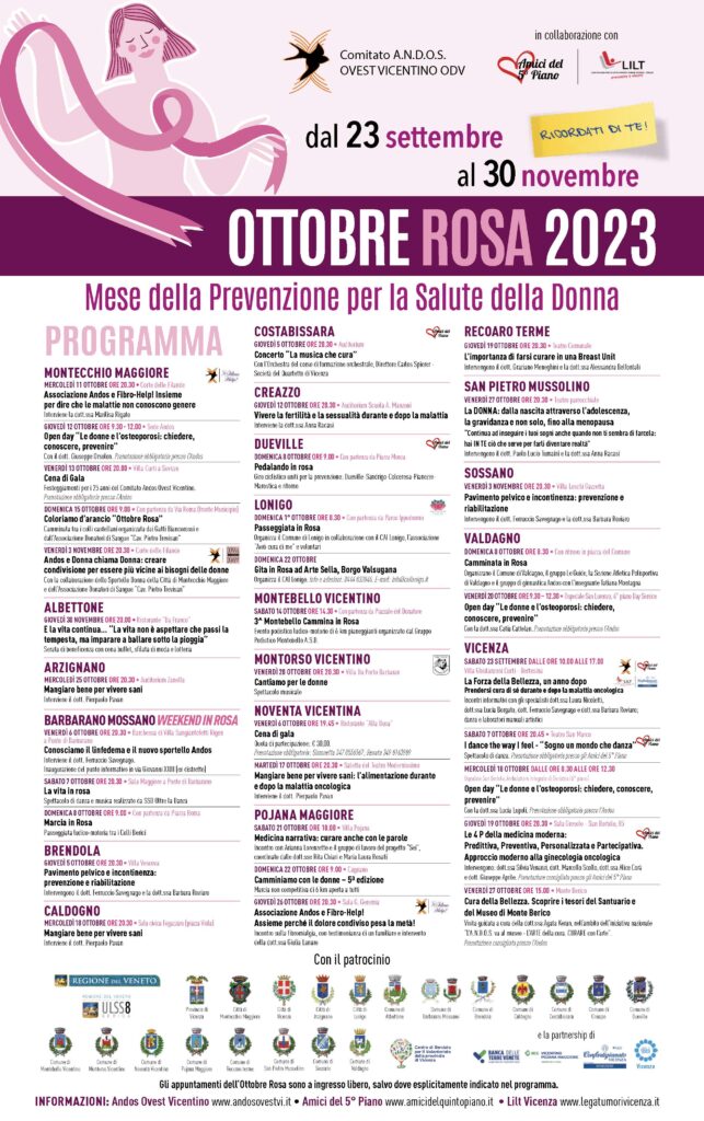 Locandina Ottobre rosa 2023