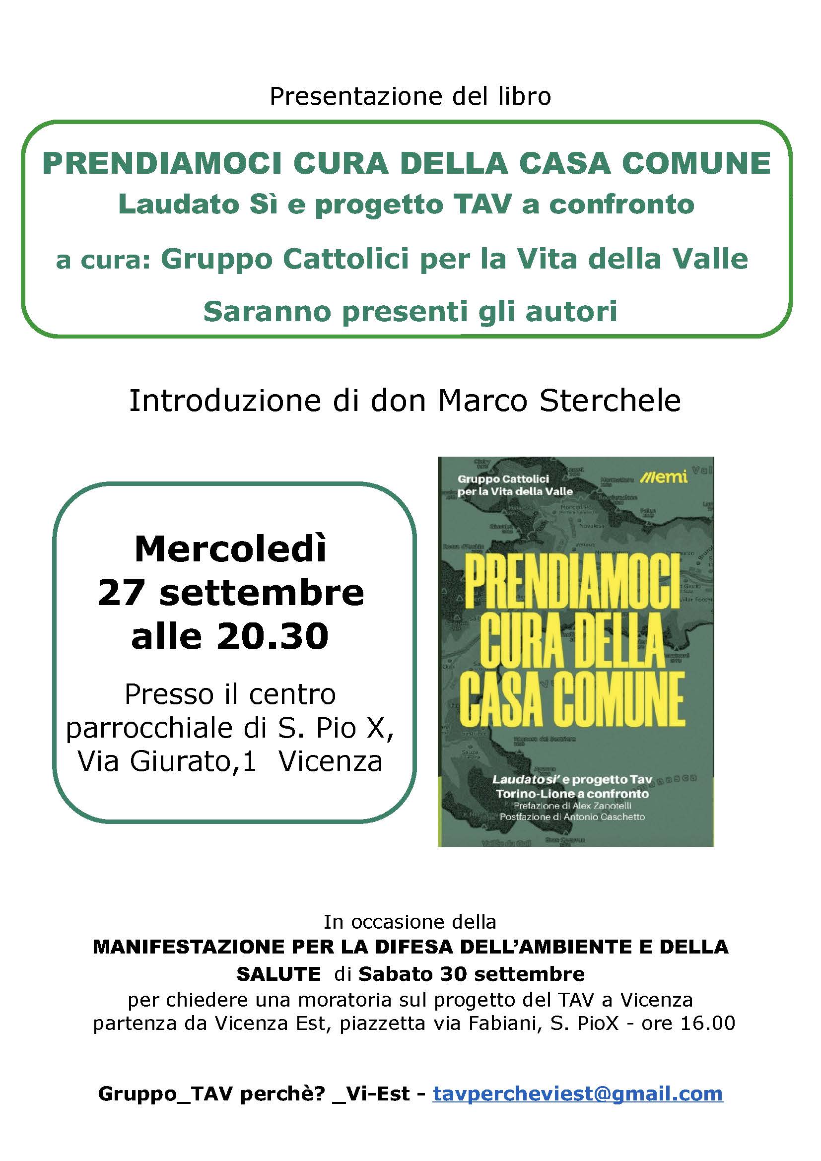 Gruppo Tav Perchè Vicenza est: presentazione libro 