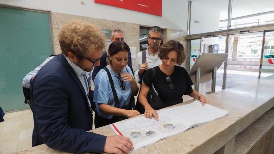 Giacomo Possamai con Rfi alla stazione di Vicenza