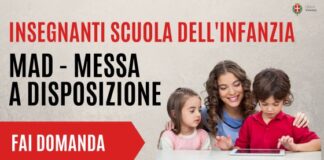 Messa a disposizione Vicenza, si cercano insegnanti per la scuola dell’infanzia mad vicenza