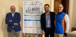 Campionati europei sprint di corsa orientamento a Vicenza, assessore Leone Zilio: “Sport seguito in tutto il mondo” Da sinistra Gabriele Viale, Leone Zilio, Paolo Piaserico