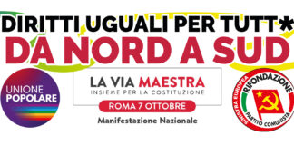 Oggi 7 ottobre a Roma con la Cgil, Maurizio Acerbo (PRC-UP): “no a governo che spacca l’Italia e 10 euro di salario minimo” 7 ottobre a Roma con la Cgil, Maurizio Acerbo (PRC - UP): ci siamo
