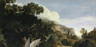 “L’angelo che appare alla moglie di Manoach”, dipinto di Carlo Saraceni proveniente da Basilea esposto a Palazzo Chiericati di Vicenza Agar e l’angelo