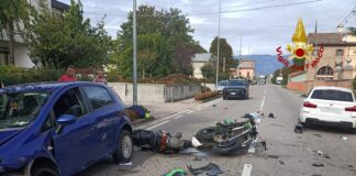 Rossano Veneto, scontro tra veicoli: ferito gravemente un motociclista