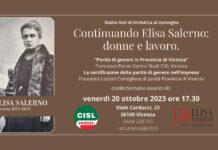 Donne e lavoro: a Vicenza con la Cisl un approfondimento in memoria di Elisa Salerno