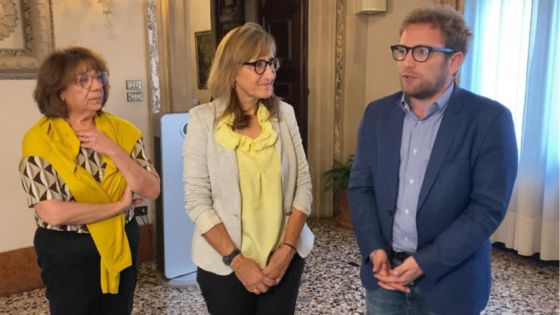Comunità ebraica di Verona: Ester Israel e Anna Maria Trenti Kaufman ricevute dal sindaco di Vicenza Giacomo Possamai