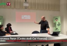 La dis-parità di genere nel Vicentino al centro del convegno Cisl Vicenza “Continuando Elisa Salerno: donne e lavoro”. Dati e procedure di certificazione La parità di genere in provincia di Vicenza. Roberta Zolin, Federica Bressan e Francesco Peron al convegno "Continuando Elisa Salerno. Donne e lavoro."