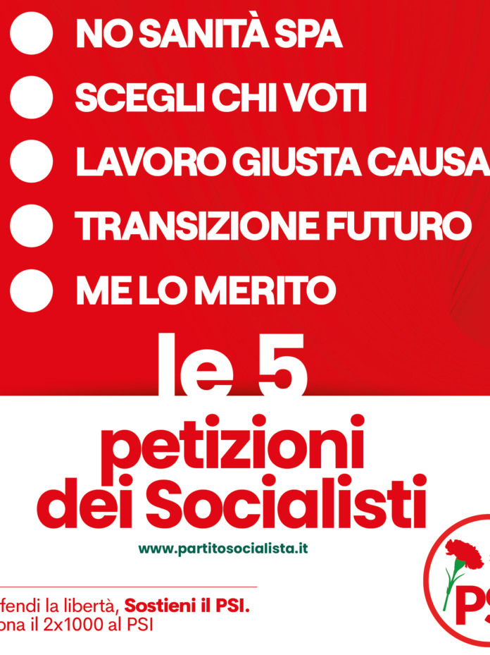 Le 5 petizioni dei socialisti