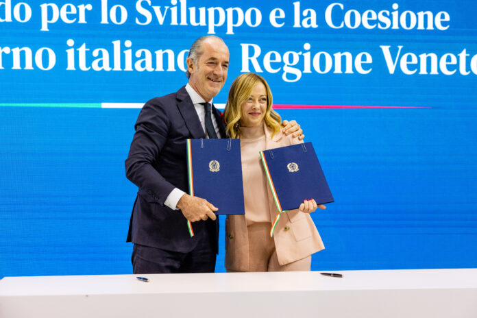 Accordo Sviluppo e Coesione governo veneto terzo mandato