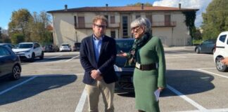 Sindaco di Vicenza Possamai e dg Ulss 8 Berica Bonavina: Il nuovo parcheggio all’ex motorizzazione libera 170 stalli per gli utenti dell’ospedale Da sinistra sindaco di Vicenza Giacomo Possamai e direttore generale Ulss 8 Berica Maria Giuseppina Bonavina