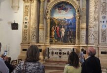 “Il Battesimo di Cristo” del Bellini, arriva Vittorio Sgarbi per lanciare le iniziative di promozione dell’opera conservata a Vicenza Battesimo di Cristo del Bellini