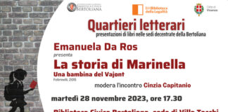 Bertoliana, a Villa Tacchi il libro “La storia di Marinella. Una bambina del Vajont”