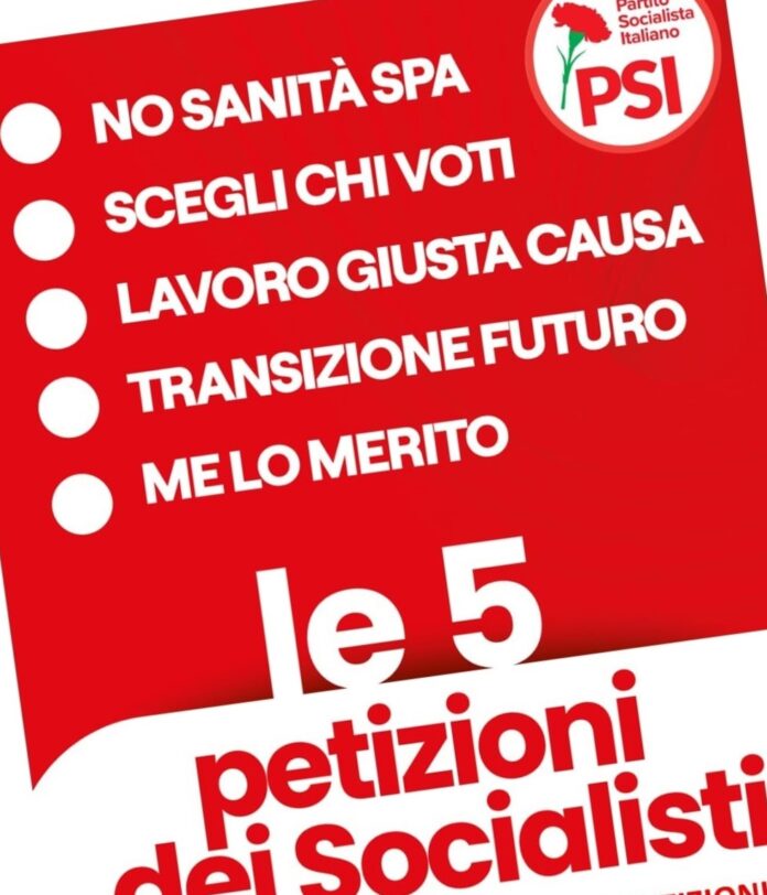 Le 5 petizioni dei socialisti