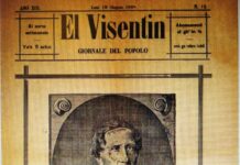 Giacomo Zanella, un libero pensatore di Vicenza: a lui i vicentini dedicarono, 130 anni fa, il monumento situato in piazza San Lorenzo El Visentin, Anno XIX n. 14, 18 giugno 1888, che ricorda il trigesimo della morte di Giacomo Zanella. Il ritratto di G. Zanella è incisione di Gaetano Campanato. Coll. G. Ceraso