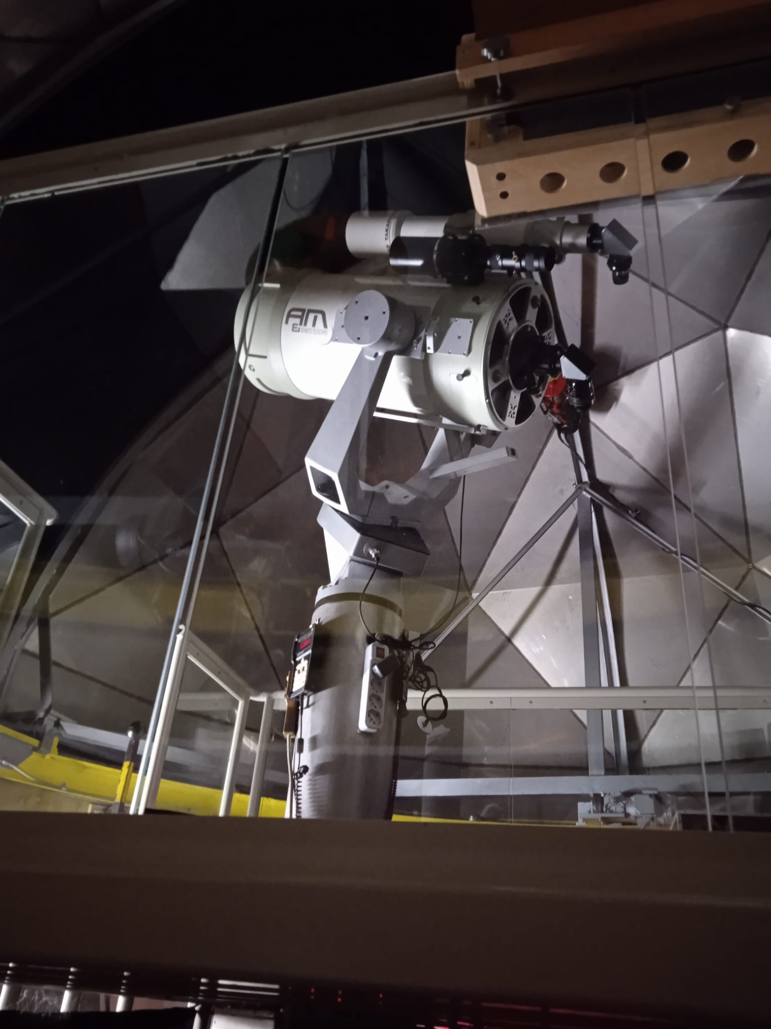 Il telescopio dell'osservatorio di Arcugnano. Foto: m.c.