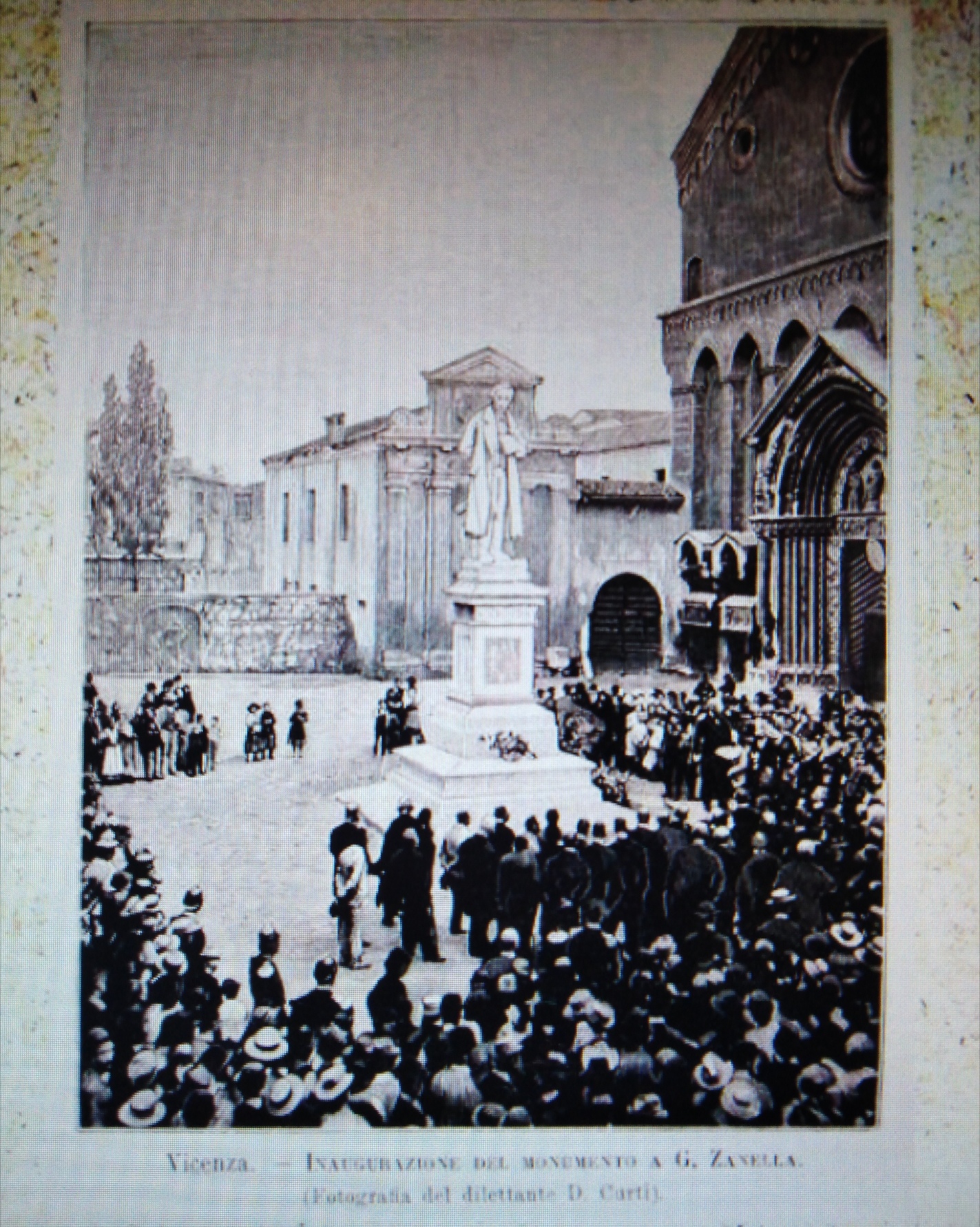 Inaugurazione del monumento a Giacomo Zanella