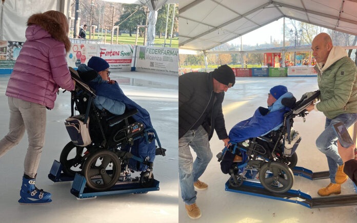 Pista pattinaggio su ghiaccio a Vicenza