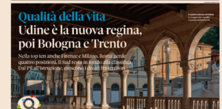 Qualità della vita 2023, Vicenza sale di 16 posizioni: 22^ in Italia, quarta in Veneto. Vince per la prima volta Udine