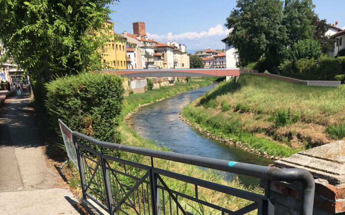 pista ciclabile lungo il Bacchiglione Vicenza