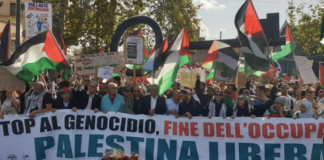 CUB scende in piazza a Vicenza Il 20 gennaio contro quello che definisce come il “genocidio” del popolo palestinese Stop al genocidio del popolo palestinese, fine dell'occupazione. Palestina libera: striscione del corteo nazionale a Roma contro la guerra e per la pace in Palestina (Tgr Lazio)