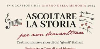 Concerto alla Camera per giorno Memoria, in sala ricordo ‘giusti delle nazioni’