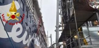 Gorizia, crolla ponteggio in cantiere navale a Monfalcone: grave un operaio