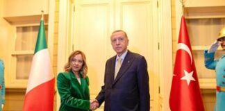 Meloni a Istanbul, in corso l’incontro con Erdogan