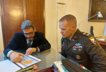Amicizia Usa-Vicenza. Il comandante Scott W. Horrigan incontra il presidente della Provincia Andrea Nardin Amicizia Usa-Vicenza. Il comandante Scott W. Horrigan incontra il presidente della Provincia Andrea Nardin