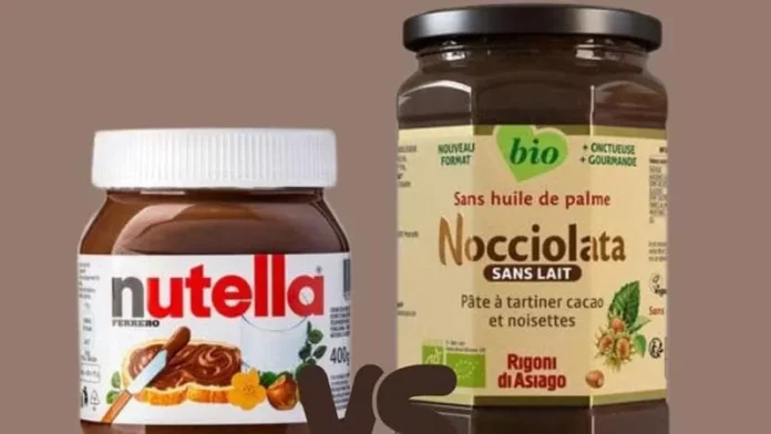 Nutella della Ferrero e Nocciolata della Rigoni di Asiago (foto di Repubblica.it)