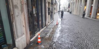 Perdita di acqua in Corso Palladio, intervento di Viacqua
