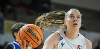 Basket femminile di A2: una Velcofin Interlocks Vicenza travolgente batte la Solmec Rovigo 78-51 Velcofin Interlocks Vicenza: Marta Pellegrini in azione