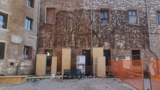 Palazzo del Territorio a Vicenza, Cristiano Spiller: allestimento del cantiere