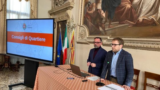 Consigli di Quartiere a Vicenza. Il progetto presentato dal Sindaco Possamai e dall'assessore Tosetto