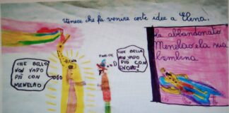 Problemi di coppia? Gli ingredienti per un amore duraturo Elena, Paride e Menelao, i rapporti di coppia visti da una bambina (a disegnarli è stata qualche anno fa Alessandra Coletta)