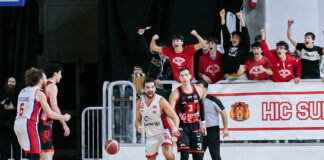 Basket serie B, Civitus Allianz Vicenza: il 9 febbraio grande ritorno sfida contro la Luxarm Lumezzane dopo la festa spareggio. Nasce il Fan Club biancorosso Civitus Allianz Vicenza, esultanza del pubblico