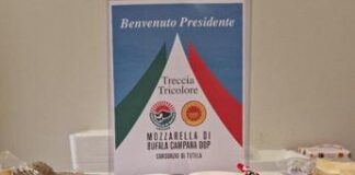 Dal Consorzio della mozzarella di bufala campana Dop una maxi treccia tricolore a Mattarella