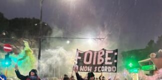 Foibe, CasaPound in corteo a Roma: “Ricordare è un dovere”