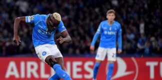Napoli-Barcellona 1-1, gol di Lewandowski e Osimhen in andata ottavi Champions