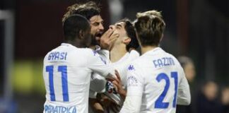 Salernitana-Empoli 1-3, toscani si impongono sul finale
