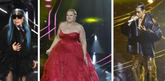 Sanremo 2024, da Bertè gallo cedrone a Mahmood in tuta gold: pagelle ai look della finale