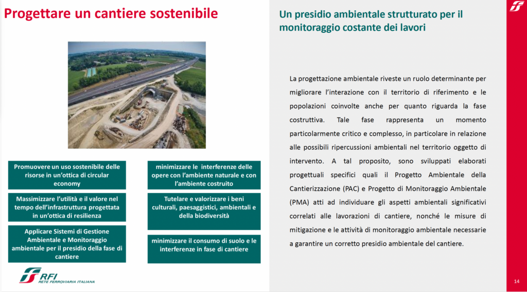 Tav Tac, sistema Envision slide 14 Cantiere sostenibile