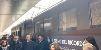 Il consigliere della Provincia di Vicenza Berton alla tappa veneziana del Treno del Ricordo: “Un dovere essere presenti” Le autorità presenti alla tappa veneziana del Treno del Ricordo