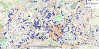 Su sito Comune Vicenza mappa 742 parcheggi per persone con disabilità, ass. Spiller e cons. Burlina: «Passo avanti inclusione e accessibilità» Persone con disabilità : la mappa dei 742 parcheggi riservati a Vicenza, vista parziale