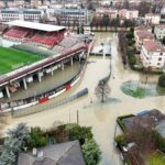 Vicenza maltempo allagamenti stadio