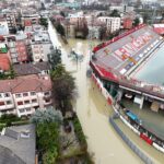 Vicenza maltempo allagamenti stadio