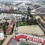 Vicenza maltempo allagamenti stadio